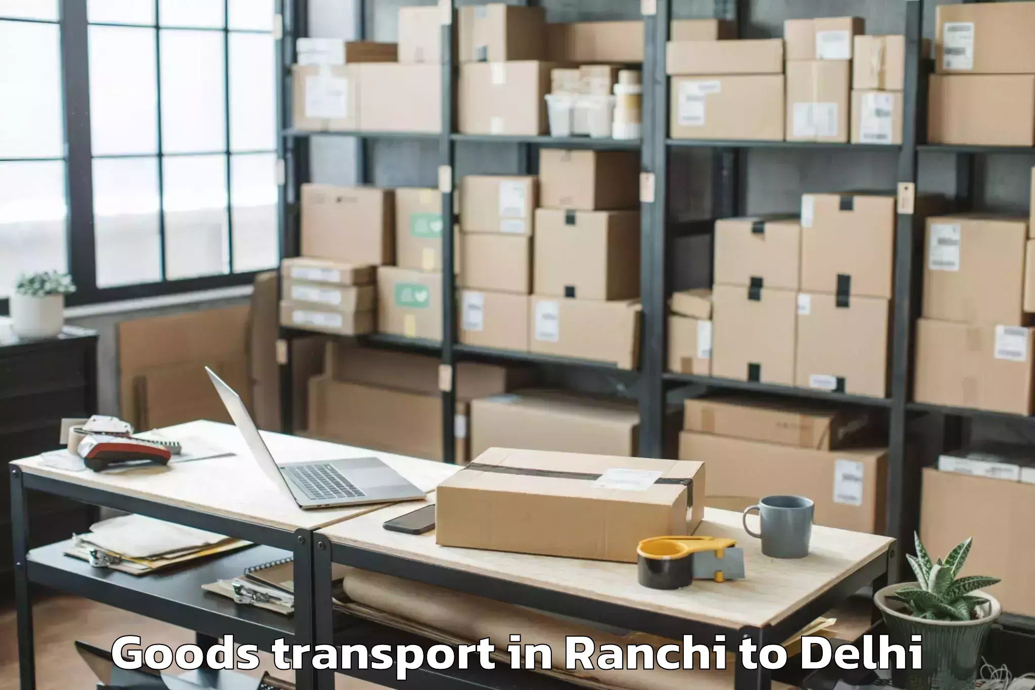 Get Ranchi to Parsvnath Mall Akshardham Goods Transport